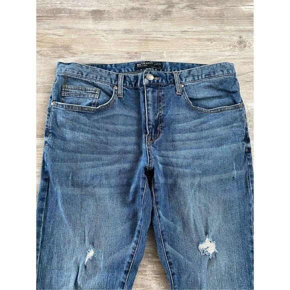 Retrofit Jeans Distressed Slim Fit Jeans Mens Size 34x32 - Picture 5 of 9